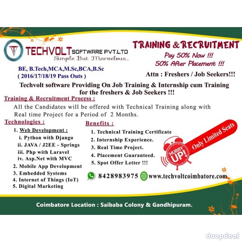 Web Designing Summer Internship in Coimbatore