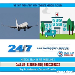 Book Highly Modern Air Ambulance from Delhi with Suitable Medical Aid
