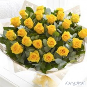 Order Online flowers to Visakhapatnam | Gift Yelow Roses Bunch in vizag