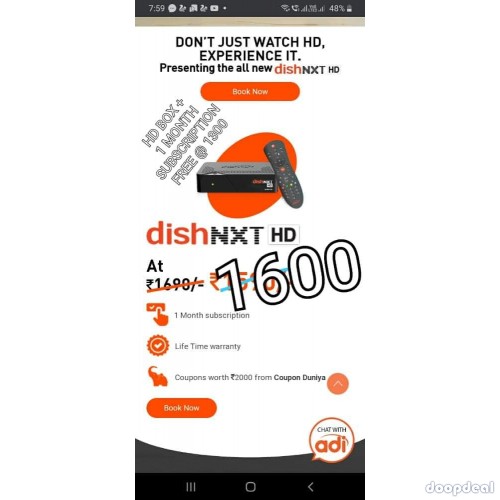 TATASKY HD CONNECTION 1500/-