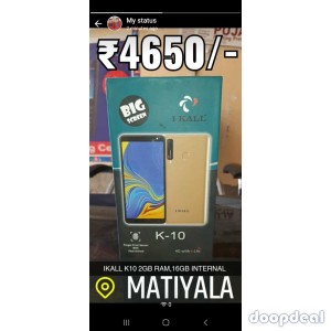 ikall K10 2GB RAM,16 GB 2800 MAH BATTERY 
