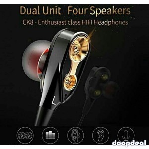 Vollmond 4D Deep Bass Wired Headphones & Earphones