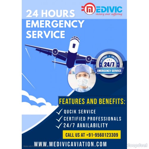 Use the 24 * 7 Non-Stops Medivic Air Ambulance Service in Mumbai for the Urgent Shifting