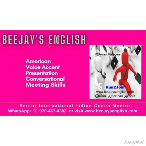 MasterClass with Beejays Effective American Accent Program