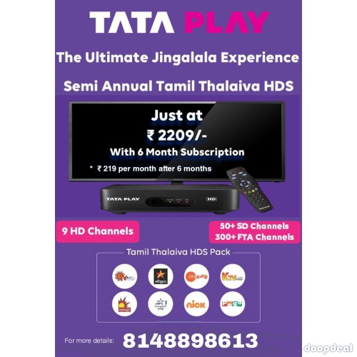 Tata play new connection Kanyakumari call me 81488 98613