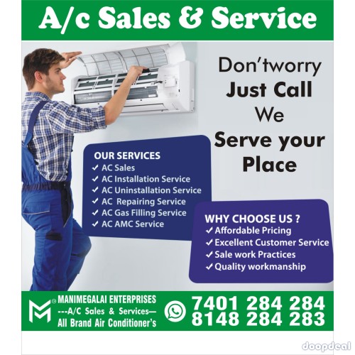 AC Installation Services in Chennai call me 7401 284 284