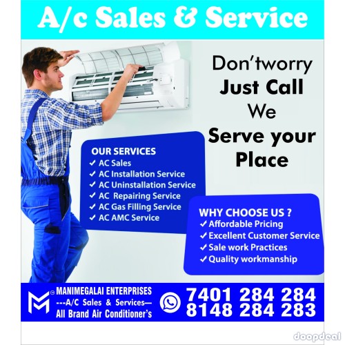 AC Installation Services in Chennai call me 7401 284 284