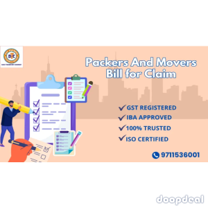Packers and Movers Bill For Claim, Original GST Bill